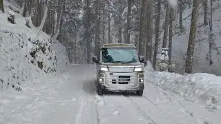 丹波市⇨朝来市黒川温泉♨️酷道429号除雪後も降り積もる｜アトレー4WD雪令和8年1月25日