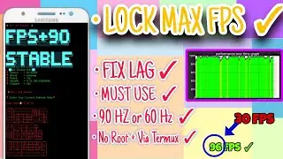 How To Fix Fps Drop No Root Change Refresh Rate Upto 90 HZ Or 60 HZ STABILIZE Fps
