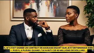 Il m'a fait signer un contrat de mariage disant que je n'obtiendrais rien — puis il a pleuré quand..