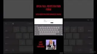 Upca registration form 2024 | upca form kese bhare | how to fill upca form #shorts #youtubeshorts