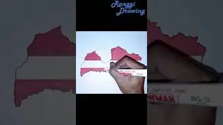 Drawing Map of Latvia