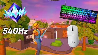 Steelseries Apex Pro ASMR Chill🤩Fortnite Ranked Reload Satisfying Keyboard 360 FPS Smooth 4K