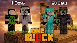 Minecraft OneBlock survival 50 days challenge 🤣 || Episode 1 #minecraft #gameplay #video 