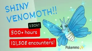 Pokemmo - Shiny Venomoth @121,308 encounters DRY STREAK OVER! 500+ HOURS!