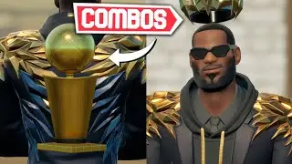*NEW* LEBRON JAMES [FULL GOLD] SKIN COMBOS! | Fortnite Battle Royale