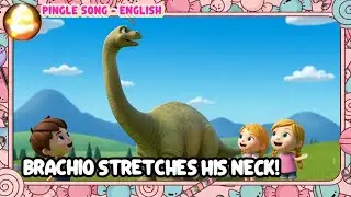 Stretch Like Brachio! 🦕 Dino Exercise Song for Ages 3&ndash;5 | Pingle Song &ndash; Global Kids Songs