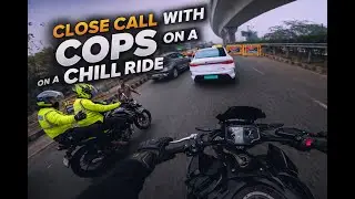 Enjoying the short ride | Z900 | Cops | Akrapovic [Raw Sound]