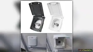 Caravan Accessories Water Inlet Outlet Hatch Filter Lockable Cover With 20mm Adapter Nozzles For Bo