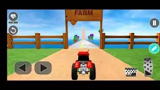 Mega ramp tracker stunt game | Numerous luxury racing stunt tractors | 5 level complete | subscribe