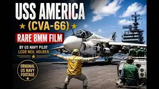 USS America (CVA/CV-66) 8mm Film by US Navy Pilot, LCDR Neil Holben. -  8mm Film 01