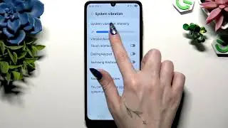 SAMSUNG Galaxy A07 &ndash; How to Enter Vibration Settings