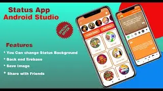 Status App in Android Studio | Firebase Admob and Facebook ads earn up to $50 per day  #shayriapp