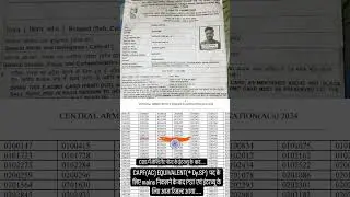 UPSC CAPF (Ac)Written Pre+Mains exam result ✅