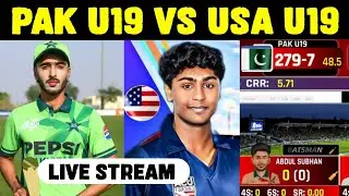 PAK U19 VS USA U19 LIVE Score । pakistan U19 vs USA U19 LIVE Streaming 