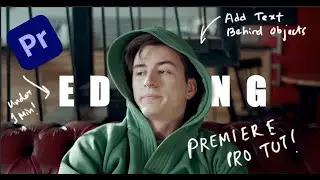How To Add TEXT Behind OBJECTS In Premiere Pro