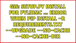 setup.py install for pylibmc ... error when pip install -r requirements.txt --upgrade --no-cache...