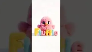 Cute Pink Chick Dancing 🐣🎵#shorts #kidsmusic  #cutekidsvideo