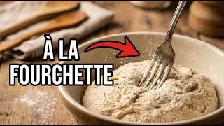 🥖 Pétrir la pâte à la fourchette avec Mario | Pain maison sans robot