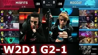 Misfits vs ROCCAT | Game 1 S7 EU LCS Spring 2017 Week 2 Day 1 | MSF vs ROC G1 W2D1