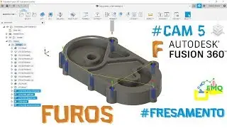 Furação. Fresamento CAM no Fusion 360. #CAM 9