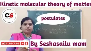 Kinetic molecular theory of matter//basics of chemistry//competitive exams//IIT Foundation