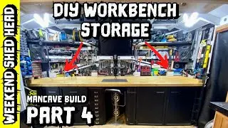 Workshop storage - workbench - Multifunctional shed Mancave build (Part 4)