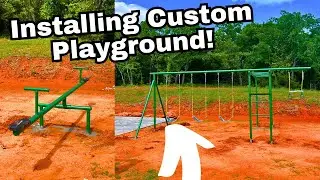 We Custom Built THIS Play Ground For A Home Owner FAST INSTALLATION!