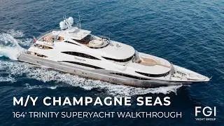 Walkthrough Trinity Yachts 164’ (49.9m) CHAMPAGNE SEAS for Charter