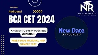 BCA CET Exam / New Date of BCA CET