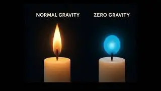 Candle Flame in Zero Gravity vs Earth Gravity | Amazing Side-by-Side Comparison