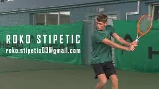 Roko Stipetic - College Tennis Recruiting Video Fall 2022