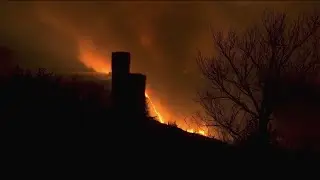 Fires break out in Ellis County, crews work late into the night