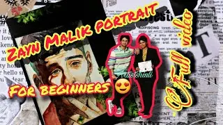 Zayn Malik portrait painting by watercolor #art #youtube #artistshiuli #zaynmalik