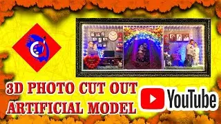 3D Photo Cut Out Home Model // Home Decor # Showpiece