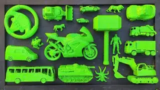 Membersihkan Mainan Mobil Balap, Truk Molen, Kereta Api, Tank Baja, Bus Telolet, Pesawat, Excavator.