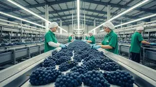 Inside the Ultra-Modern Grape Processing Factory | From Harvest to Perfection