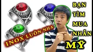 Nhẫn nam inox kiểu lính mỹ , nhẫn mỹ thép không gỉ bảo hành | review Công Sang | Trang sức nam