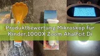 Produktbewertung Mikroskop f&uuml;r Kinder,1000X Zoom Ahalfcit Digitales Microscope mit 2-Zoll-Bildschirm
