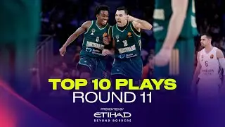 ТОП-10 розыгрышей | Вечеринка бросков сверху в RIM | 11-й раунд RS | Баскетбольная Евролига 2025-26