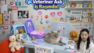 ASLI HAYVAN DOKTORU OLDU 🎉 HAYVANLARI MUAYNE ETTİ 🧐 