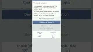 fb We Disabled Your Account Facebook Disabled Account Recovery 2025 How to Recover Disabled#Facebook