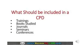 CPD Writing Training for CDR (Migration Skills Assessment | Engineers Australia