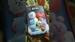 what's inside my new bt21 pencil case