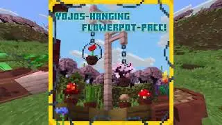 Minecraft Texture Pack Showcase! 3D Hanging Flower Pots! YoJos-HangingFlowerPot-Pacc!