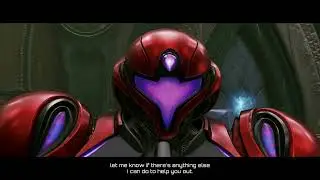 Metroid Prime 4 - Base Camp: Hand Over Thunder Chip To Myles Mackenzie |   Thunder Shot Cutscene