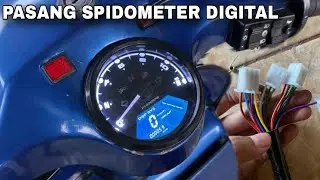 SPIDOMETER DIGITAL DI VESPA !! Proses Pemasangan Spidometer Digital Di Vespa Ps sera