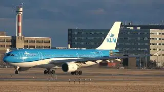 KLM Airbus A330-200 Take Off Montreal YUL Airport