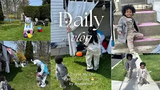 Easter Egg Hunt & Bunny Visit! Toddler Reactions Were Priceless!