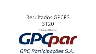 An&aacute;lise GPC Participa&ccedil;&otilde;es (GPCP3) - 3T20