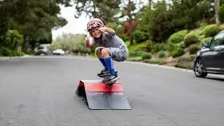 PLATPORTS Skate Ramp, Skateboard Ramp, BMX, Bike Ramps for Kids Ages 6-12